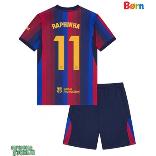 Barcelona Raphinha Belloli #11 Replika Babytøj Hjemmebanesæt Børn 2026-27 Kortærmet (+ Korte bukser)